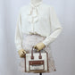 BURBERRY Cotton Handbag/Shoulder Bag - White 