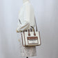 BURBERRY Cotton Handbag/Shoulder Bag - White 
