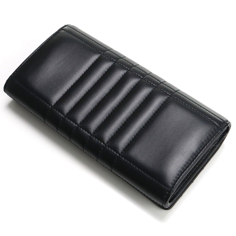 BURBERRY キルテッド レザー 長財布 ロングウォレット - ブラック