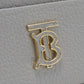 BURBERRY TB Logo Leather Card Case - Grey 