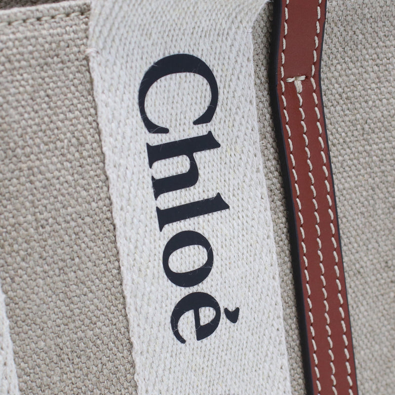 Chloe ウッディ ミニ トートバッグ ショルダーバッグ - ブラウン