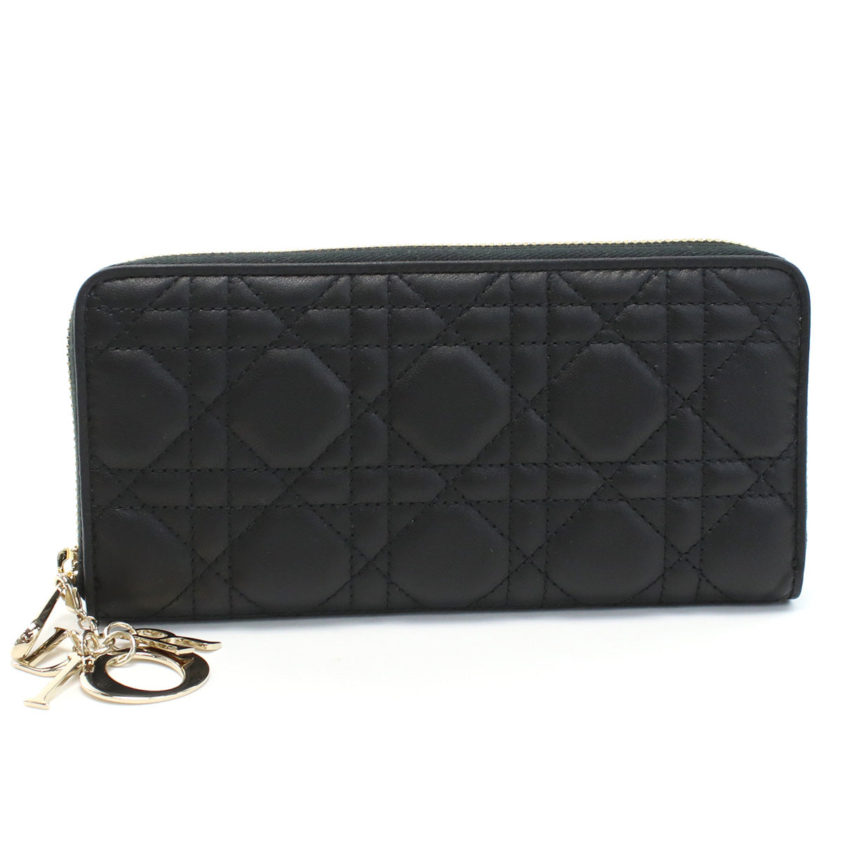 Dior レディディオール ボヤージュ 長財布 ロングウォレット - ブラック