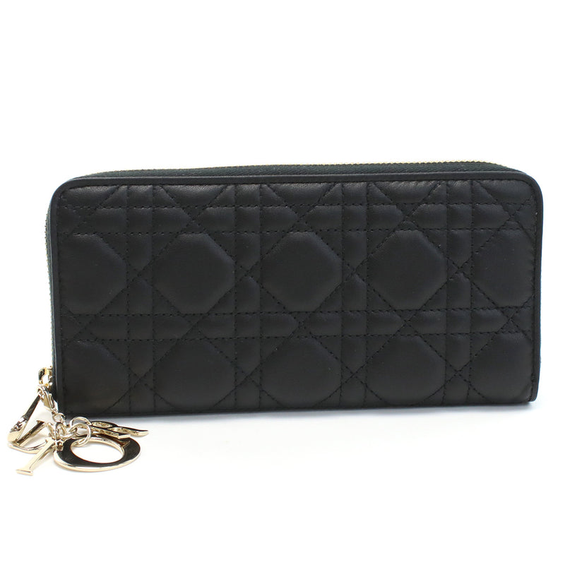 Dior レディディオール ボヤージュ 長財布 ロングウォレット - ブラック