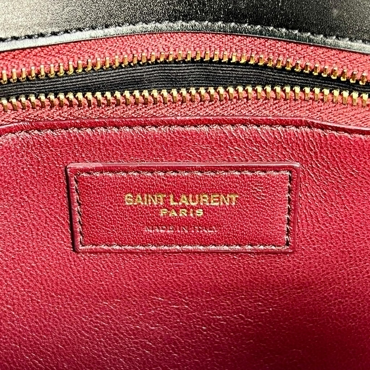 Saint Laurent カサンドラ レザー チェーン ショルダーバッグ - ブラック