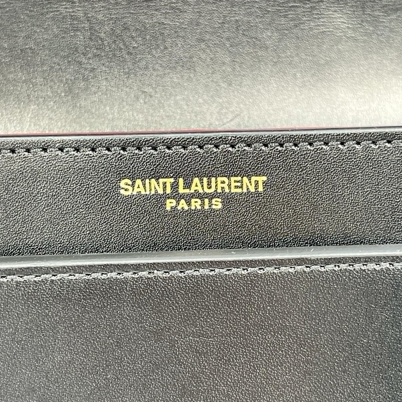 Saint Laurent カサンドラ レザー チェーン ショルダーバッグ - ブラック
