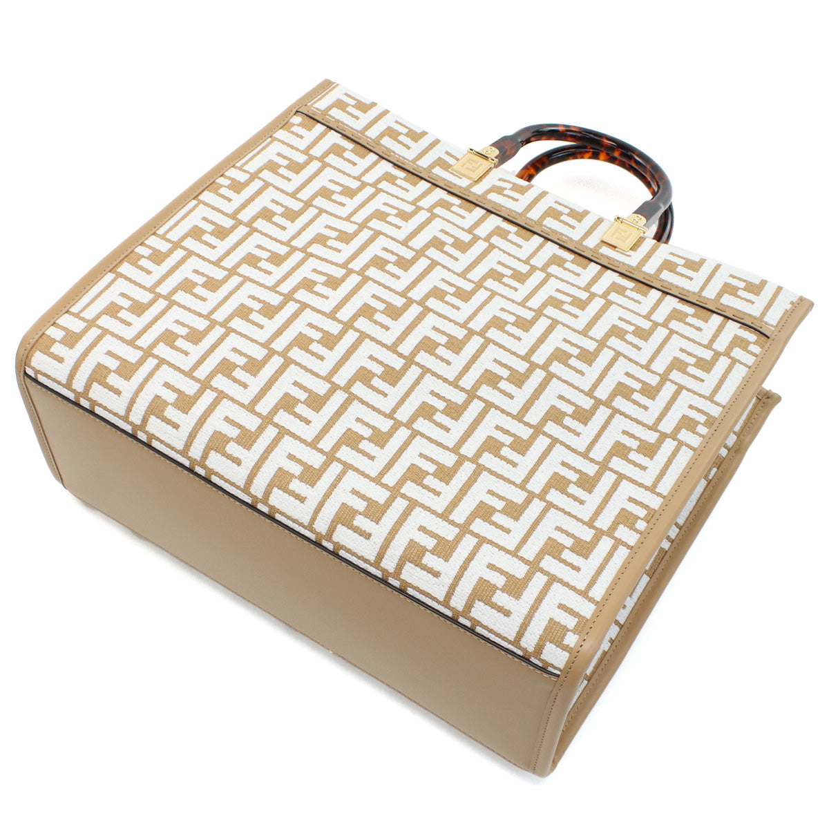 FENDI Sunshine Medium Shopper Handbag - Brown 