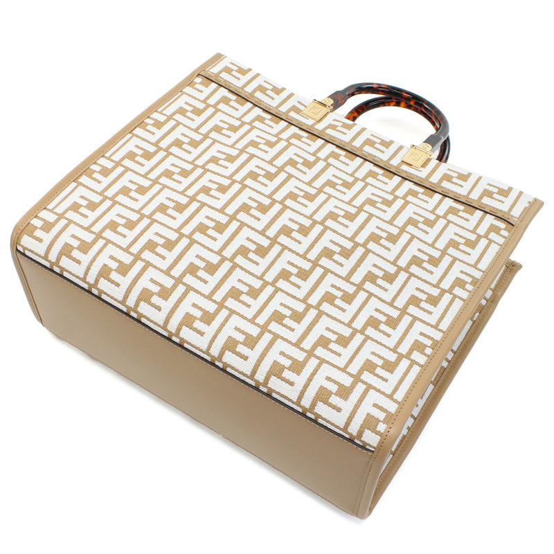FENDI Sunshine Medium Shopper Handbag - Brown 