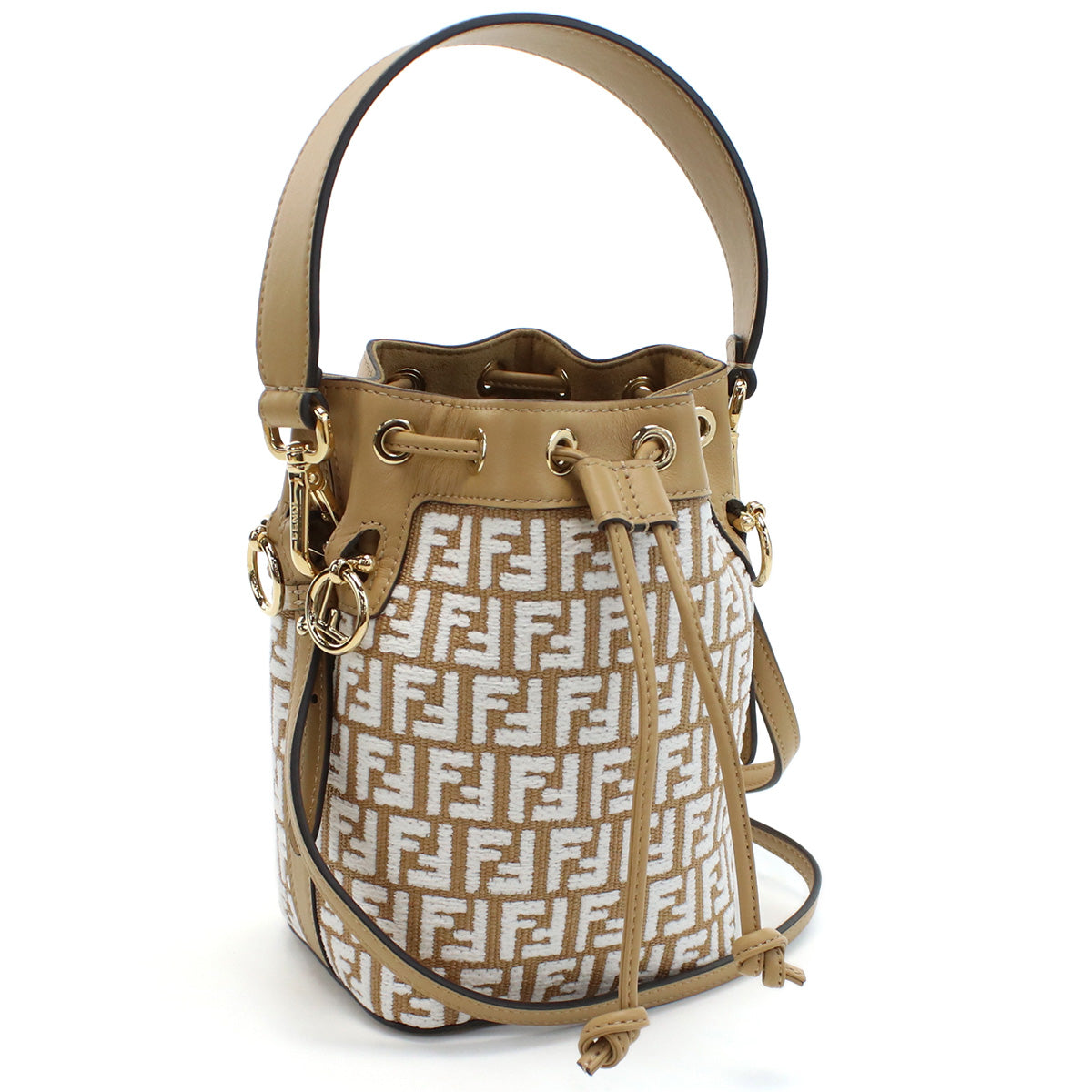 FENDI Montresor Handbag Bucket Bag - Brown 