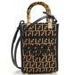FENDI Sunshine Shopper Handbag - Dark Brown 