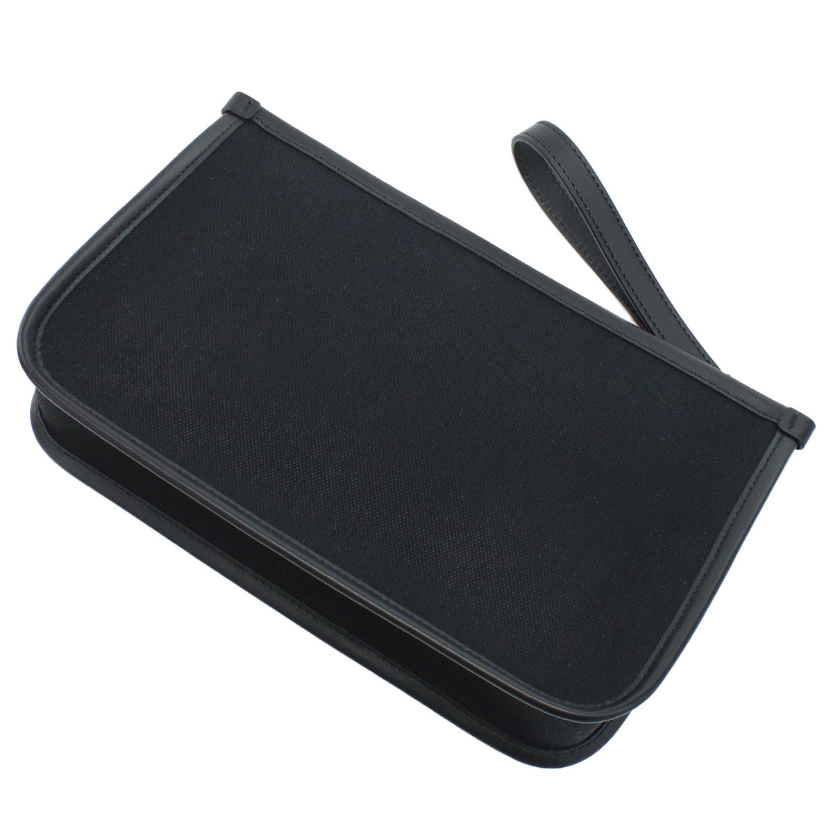 FERRAGAMO 1927 Signature Pouch Clutch Bag - Black 