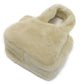 PRADA Montone Faux Fur Handbag - Beige 