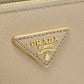 PRADA Galleria Saffiano Leather Handbag/Shoulder Bag - Beige 