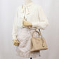 PRADA Galleria Saffiano Leather Handbag/Shoulder Bag - Beige 