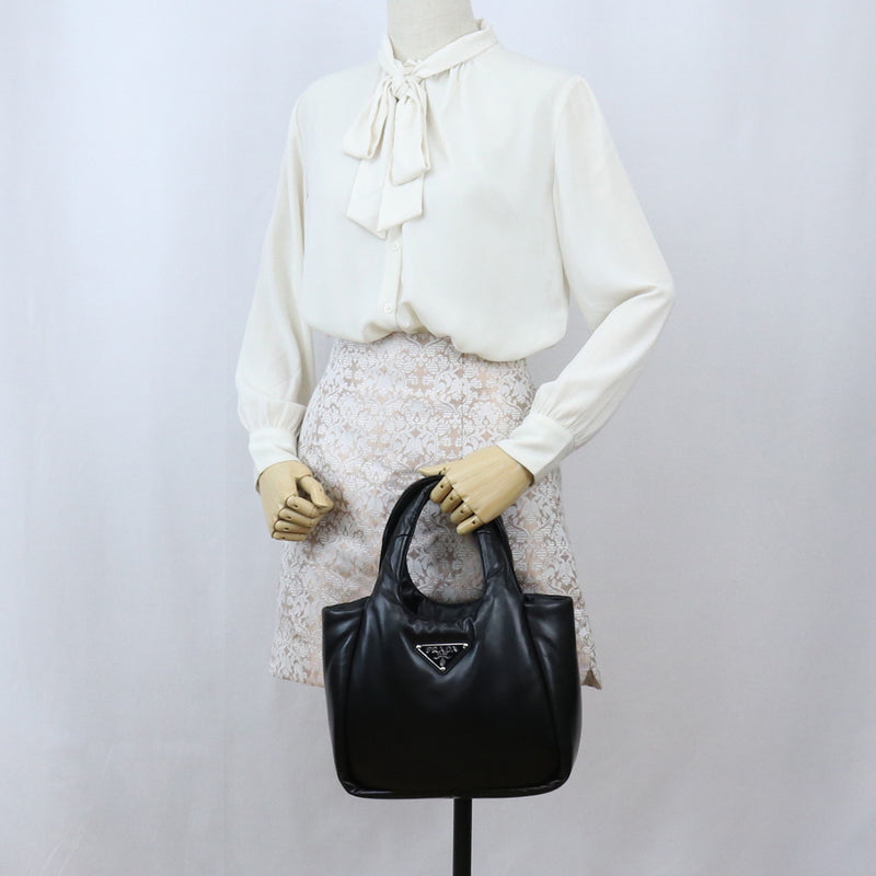 PRADA Small Re-Nylon Tote Bag - Black 