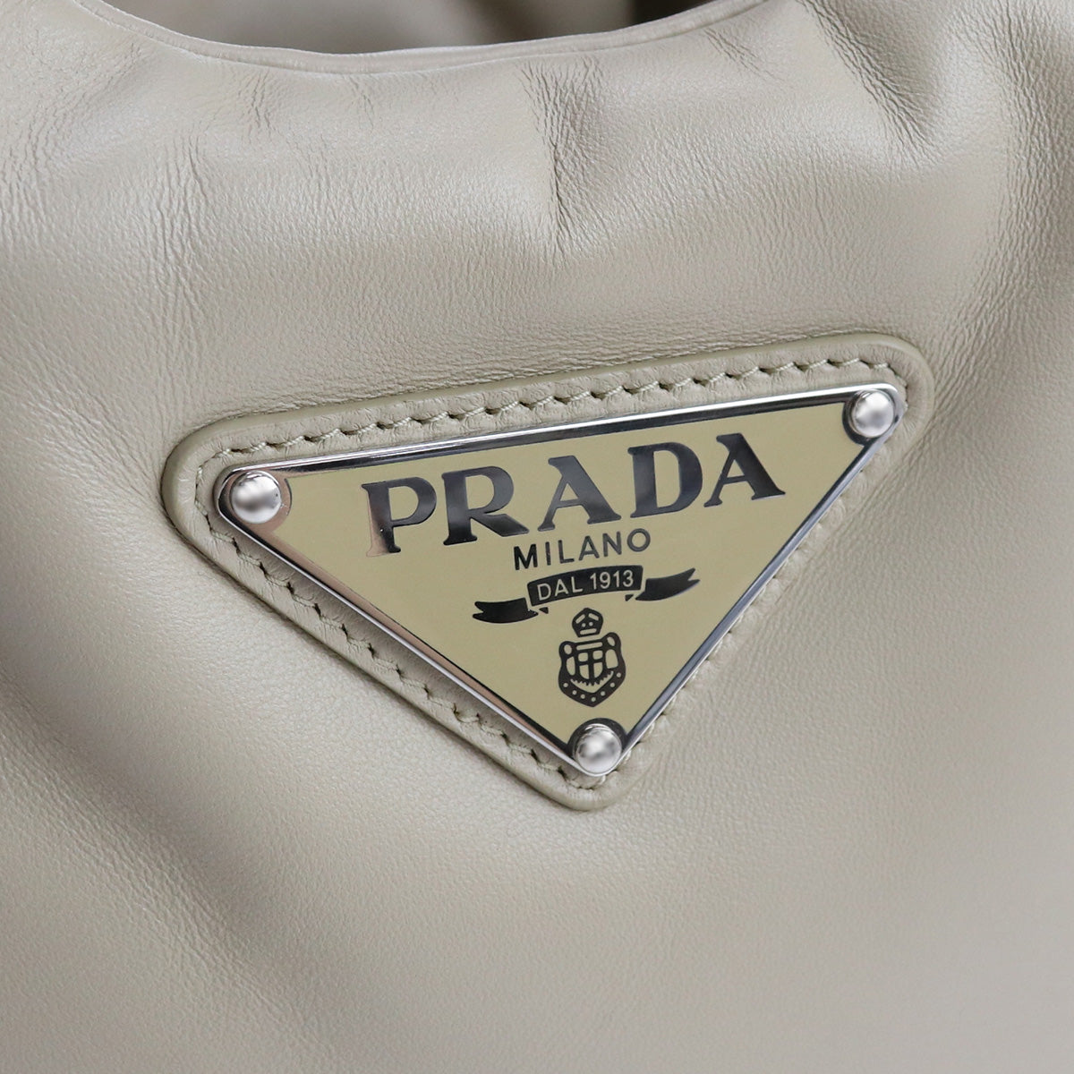 Prada Small Re-Nylon Tote Bag - Beige 