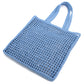 PRADA Raffia Tote Bag - Blue 