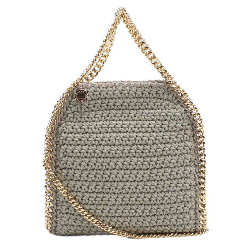 Stella McCartney Falabella Cotton Chain Tote Bag - Grey 
