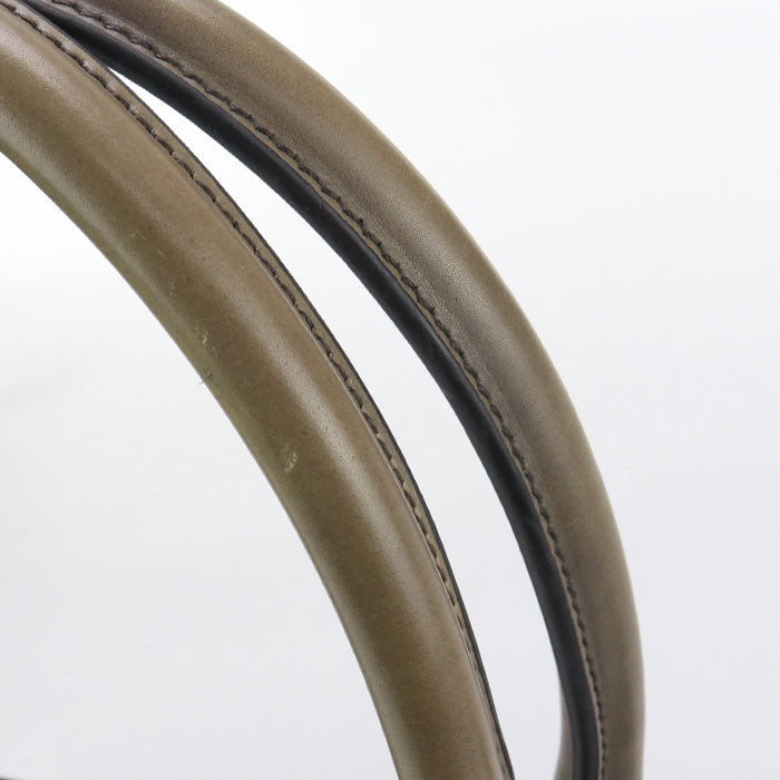 Berluti Toujours Leather Tote Bag - Khaki