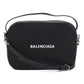 BALENCIAGA Everyday Camera Bag Leather Shoulder Bag - Black