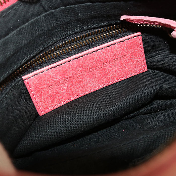 BALENCIAGA The Hip Leather Shoulder Bag - Pink