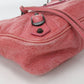 BALENCIAGA The Hip Leather Shoulder Bag - Pink