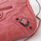 BALENCIAGA The Hip Leather Shoulder Bag - Pink