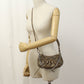 BALENCIAGA Le Cagole Mini BB Monogram Leather Handbag with Chain Shoulder Bag - Brown