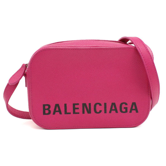 BALENCIAGA Ville Camera Bag Leather Shoulder Bag - Pink