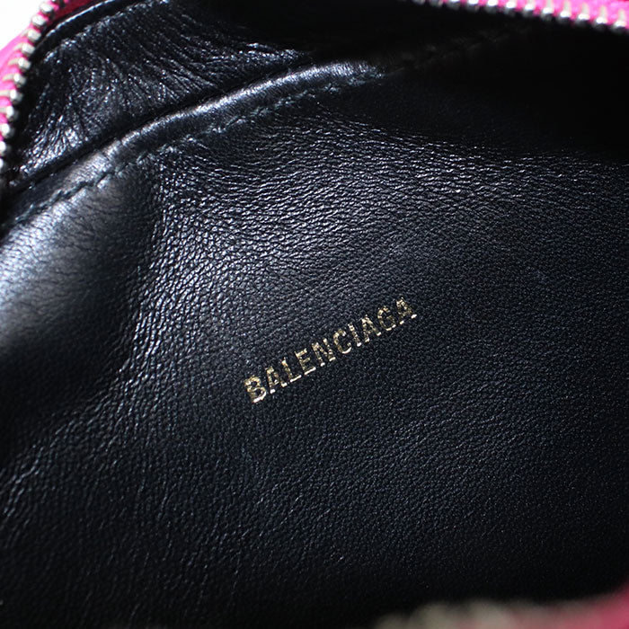 BALENCIAGA Ville Camera Bag Leather Shoulder Bag - Pink