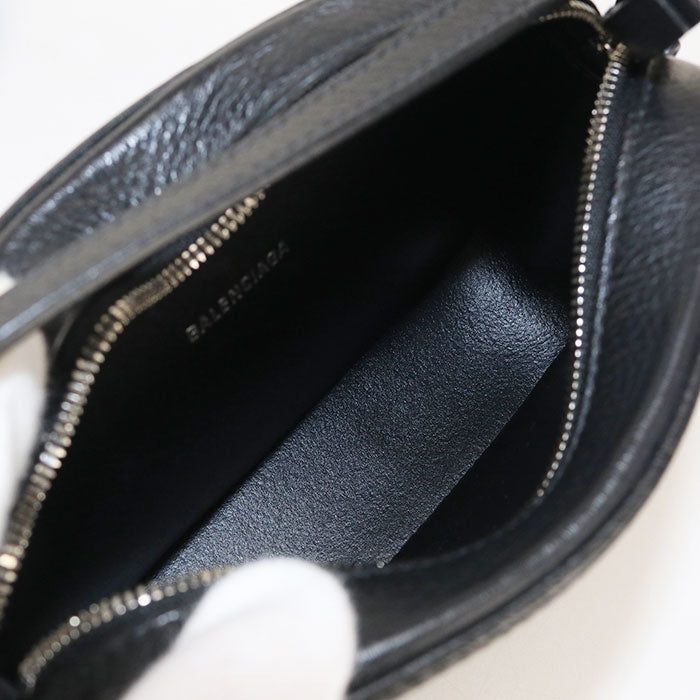 BALENCIAGA Camera Bag XS Everyday Leather Shoulder Bag - Black