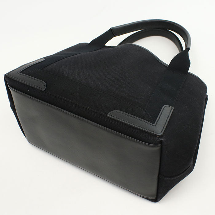 BALENCIAGA Navy Cabas S Canvas Tote Bag - Black