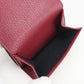 BALENCIAGA Edge City Calfskin Tri-fold Compact Wallet - Wine Red