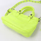 BALENCIAGA Neo Cagoule Leather Handbag/Shoulder Bag - Yellow