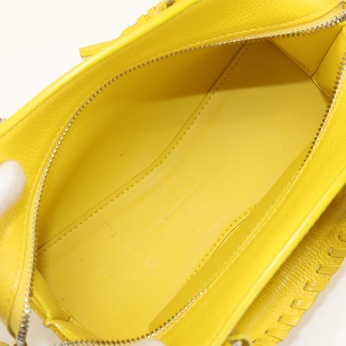 BALENCIAGA Neo Classic Mini City Leather Handbag/Shoulder Bag - Yellow