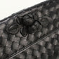 BOTTEGA VENETA Intrecciato Leather Bi-fold Long Wallet - Black 