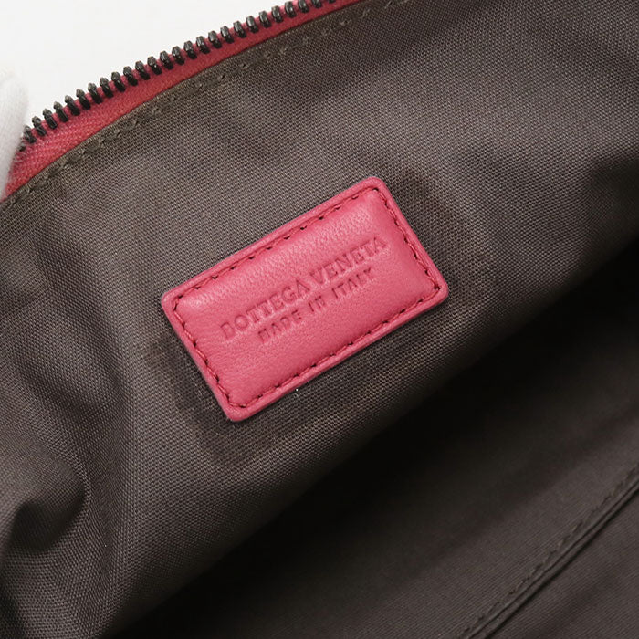 BOTTEGA VENETA Intrecciato Leather Pouch - Pink