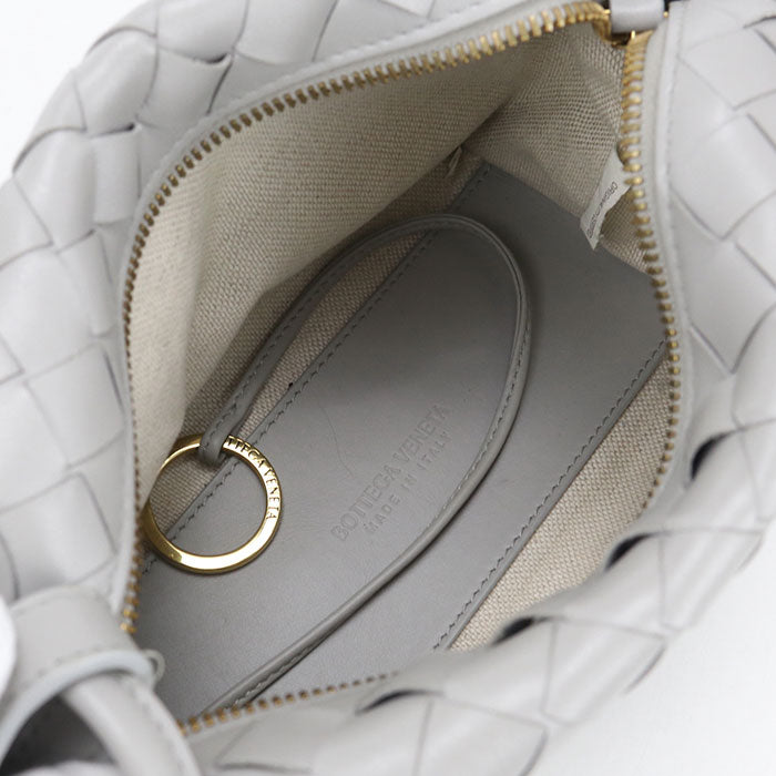 BOTTEGA VENETA Intrecciato Candy Loop Camera Bag Lambskin Shoulder Bag - Grey