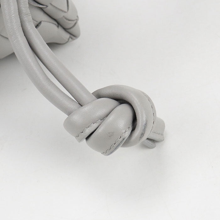 BOTTEGA VENETA Intrecciato Candy Loop Camera Bag Lambskin Shoulder Bag - Grey