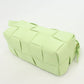 BOTTEGA VENETA Intrecciato Small Brick Cassette Lambskin Handbag - Green
