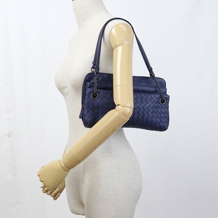 BOTTEGA VENETA【ボッテガ・ヴェネタ】 イントレチャート ハンドバッグ レザー