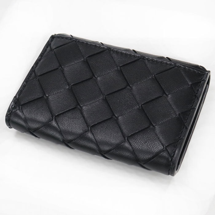BOTTEGA VENETA ボッテガ・ヴェネタ ビジネス カードケース イントレチャート 名刺入れ ラムスキン【中古】