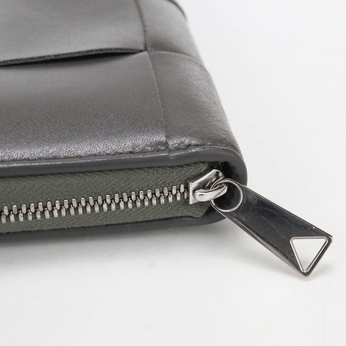 BOTTEGA VENETA【ボッテガ・ヴェネタ】 814649 ジップアラウンドウォレット カセット 長財布ラウンドファスナー カーフ レディース