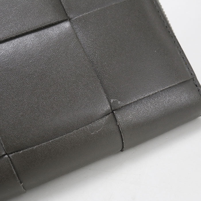 BOTTEGA VENETA【ボッテガ・ヴェネタ】 814649 ジップアラウンドウォレット カセット 長財布ラウンドファスナー カーフ レディース