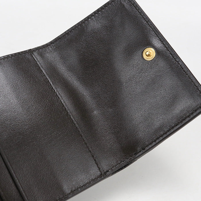 BOTTEGA VENETA【ボッテガ・ヴェネタ】 ファスナーウォレット カセット 三つ折り財布 ラムスキン レディース