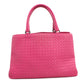 BOTTEGA VENETA Intrecciato Leather Tote Bag - Pink