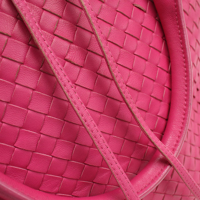 BOTTEGA VENETA Intrecciato Leather Tote Bag - Pink