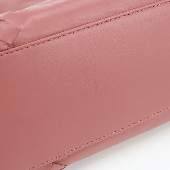BOTTEGA VENETA Intrecciato Leather Tote Bag - Pink