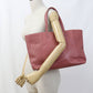 BOTTEGA VENETA Intrecciato Leather Tote Bag - Pink