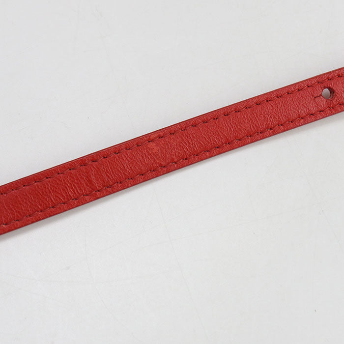 BOTTEGA VENETA Intrecciato Leather Shoulder Bag - Red