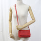 BOTTEGA VENETA Intrecciato Leather Shoulder Bag - Red
